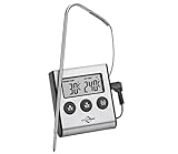 Küchenprofi Digital-Bratenthermometer PRIMUS, -50 °C bis 300 °C, umschaltbar °C/°F, Messfühler 16 cm, mit Timer, Magnet und Standfuß, Fleischthermometer, Kochthermometer, Grillthermometer
