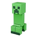 Mattel Minecraft HFC33 - Creeper Action Figur (ca 8 cm), mit 1 Bauportalstück und 1 Zubehörteil,...