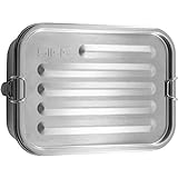 SIGG Gemstone Box Selenite Brotdose, auslaufsichere Lunchbox für Büro, Schule und Outdoor, Brotbox aus hochwertigem 18/8 Edelstahl für unterwegs