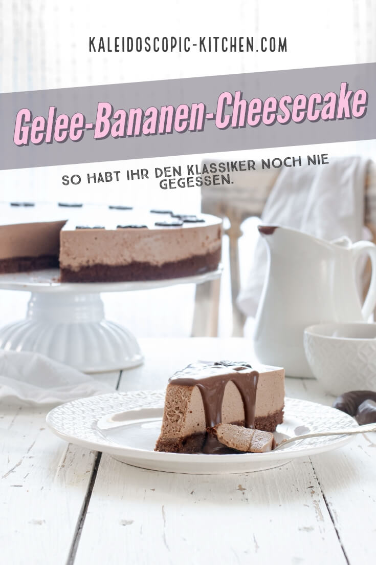 Gelee-Bananen-Schoko-Cheesecake