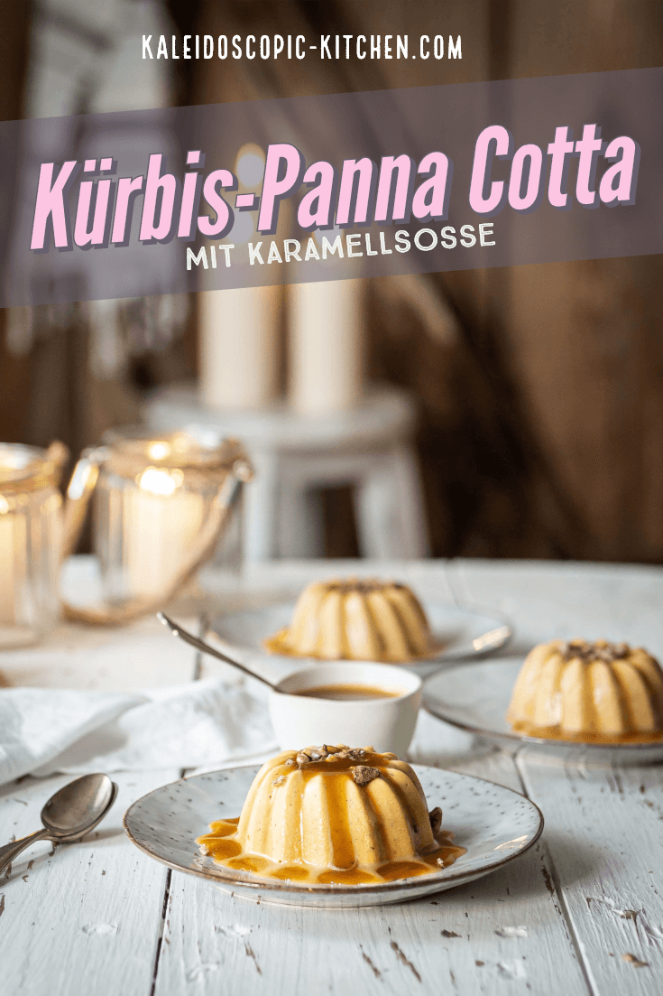 Kürbis-Panna Cotta mit Karamellsoße