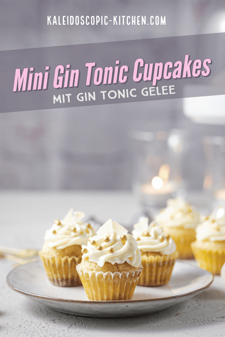 Mini Gin Tonic Cupcakes