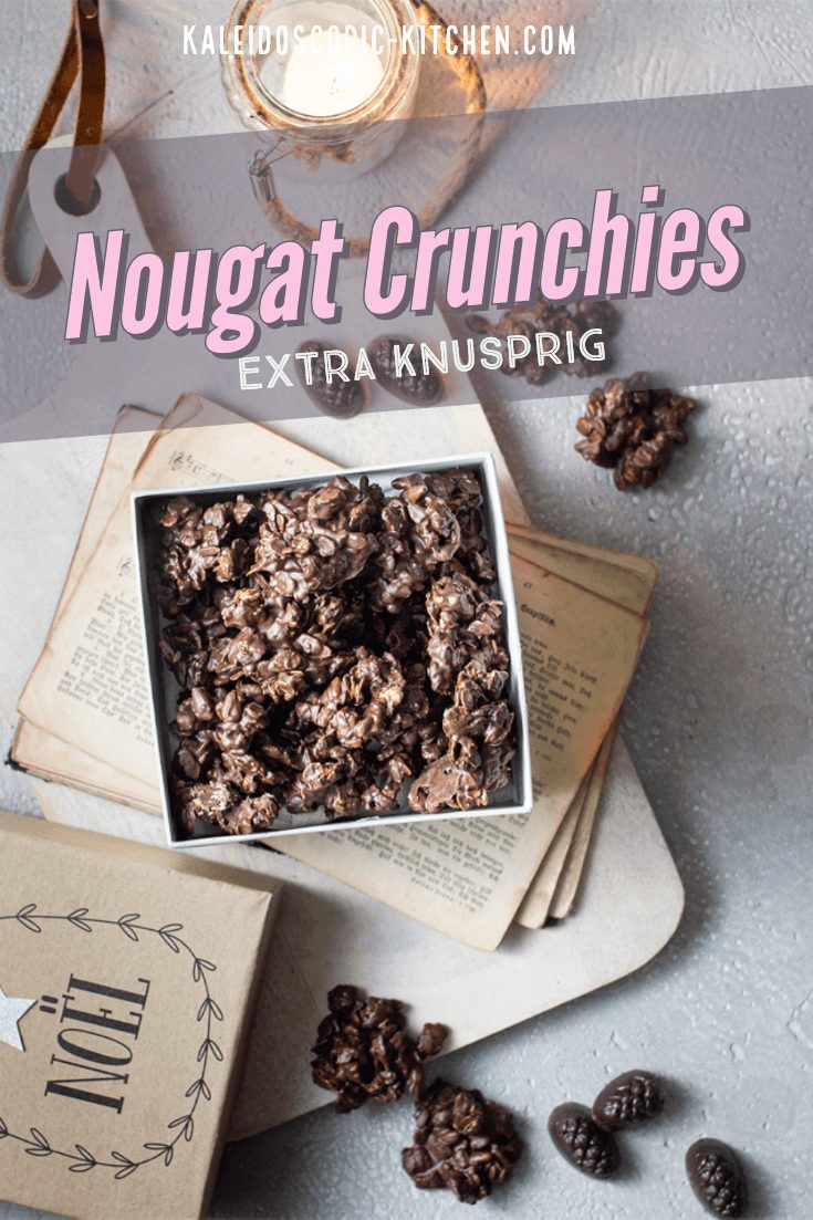 Nougat Crunchies mit Nougat Zapfen von Berggold