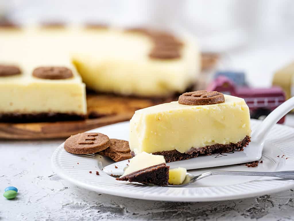 rezept vanillepudding-kuchen mit schokokeks-boden